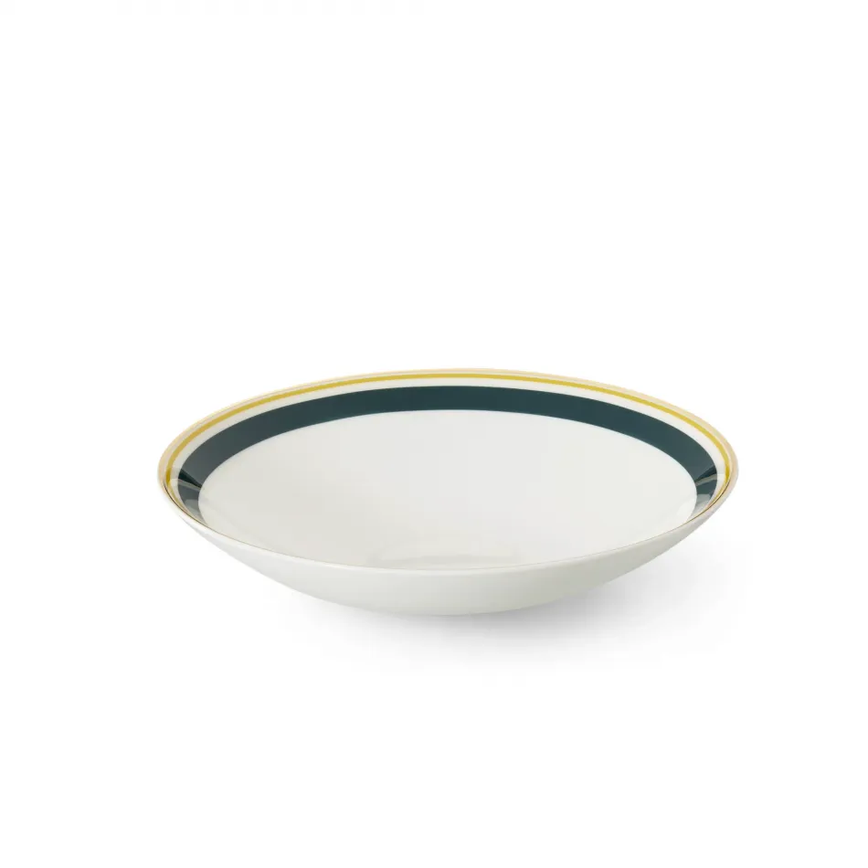 Capri Bowl 24 Cm Dark Green/Yellow