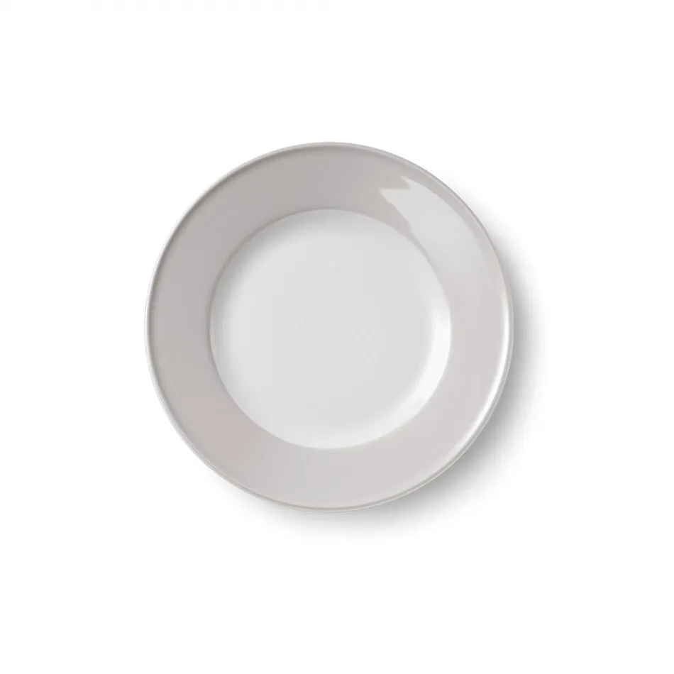 Solid Color Dessert Plate 19 Cm Rim Pearl