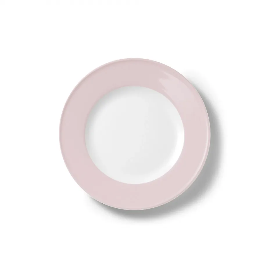 Solid Color Dessert Plate 19 Cm Rim Powder Pink