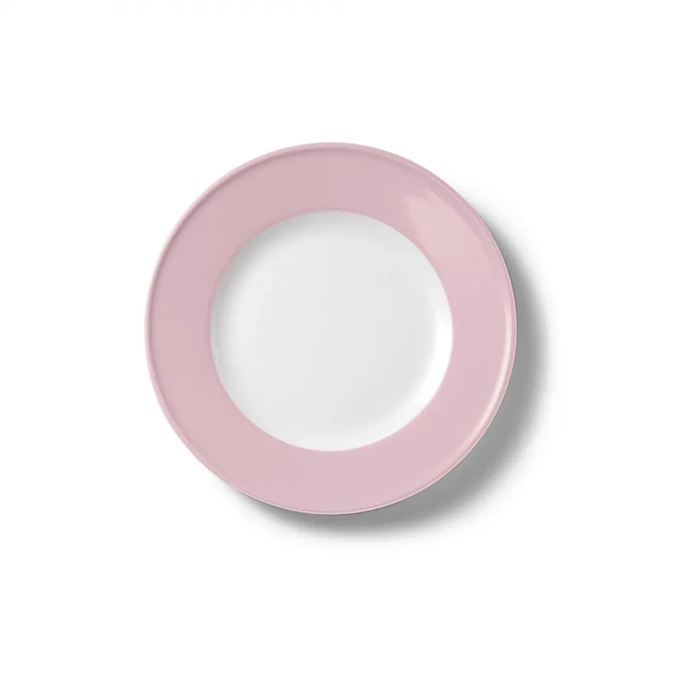 Solid Color Dessert Plate 19 Cm Rim Pale Rose