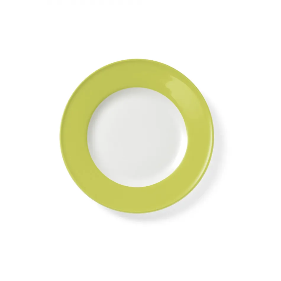 Solid Color Dessert Plate 19 Cm Rim Lime