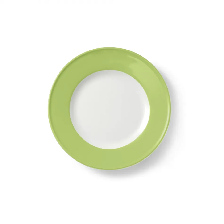 Solid Color Dessert Plate 19 Cm Rim Spring Green