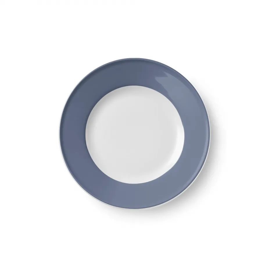 Solid Color Dessert Plate 19 Cm Rim Indigo