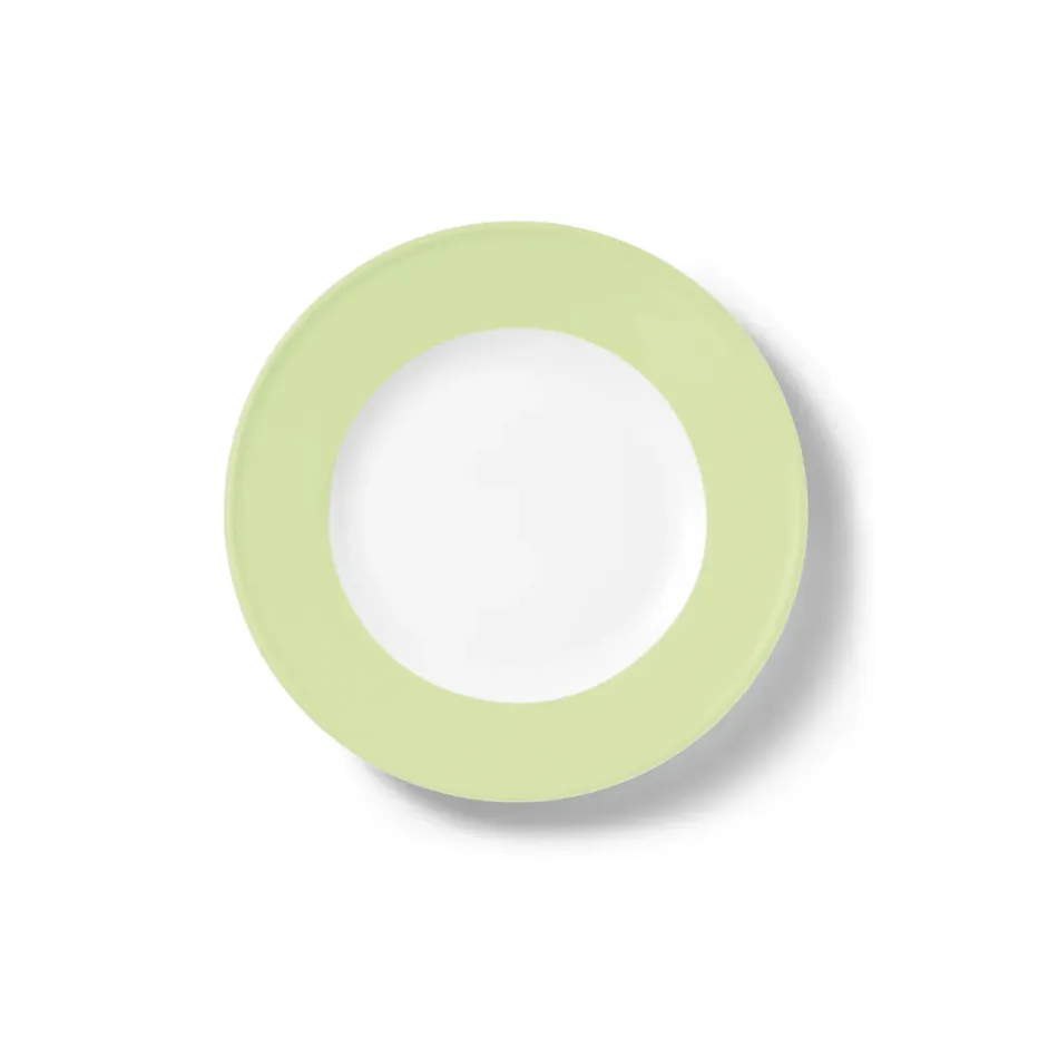Solid Color Dessert Plate 19 Cm Rim Pistachio