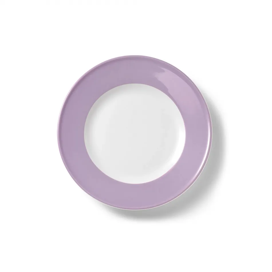 Solid Color Dessert Plate 21 Cm Rim Lilac