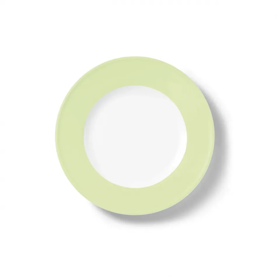Solid Color Dessert Plate 21 Cm Rim Pistachio