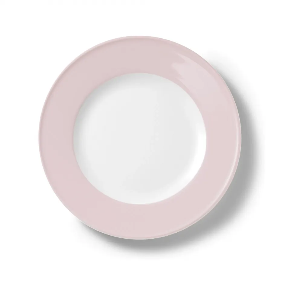 Solid Color Plate 26 Cm Rim Powder Pink