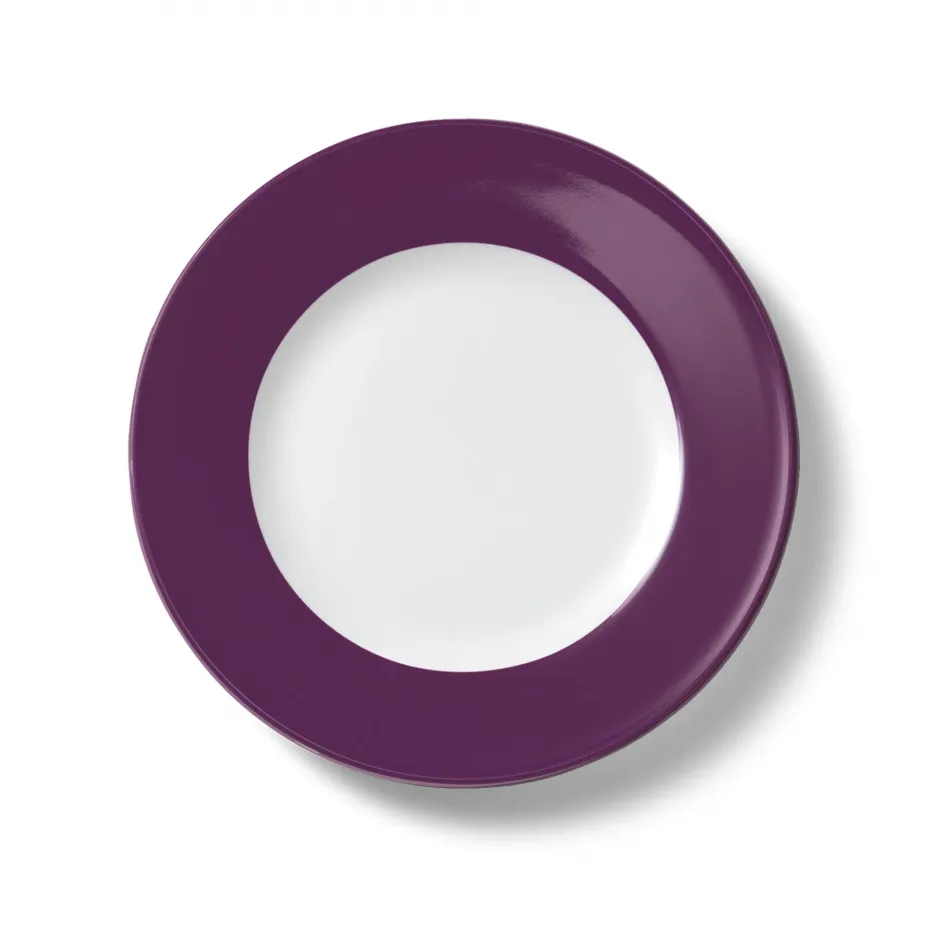 Solid Color Plate 26 Cm Rim Plum