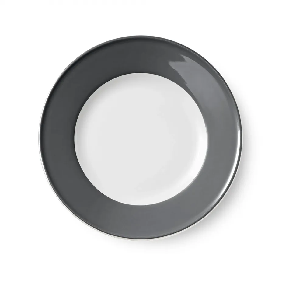 Solid Color Plate 26 Cm Rim Anthracite