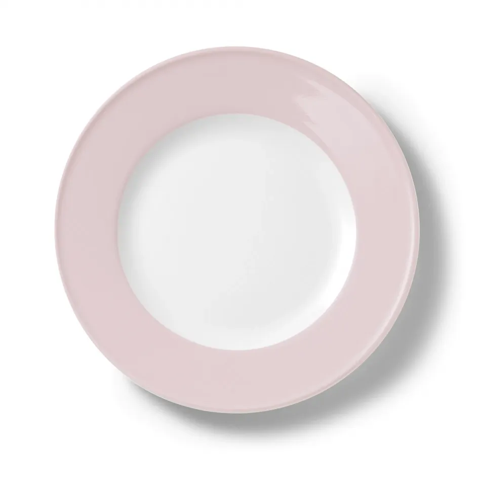 Solid Color Plate 28 Cm Rim Powder Pink