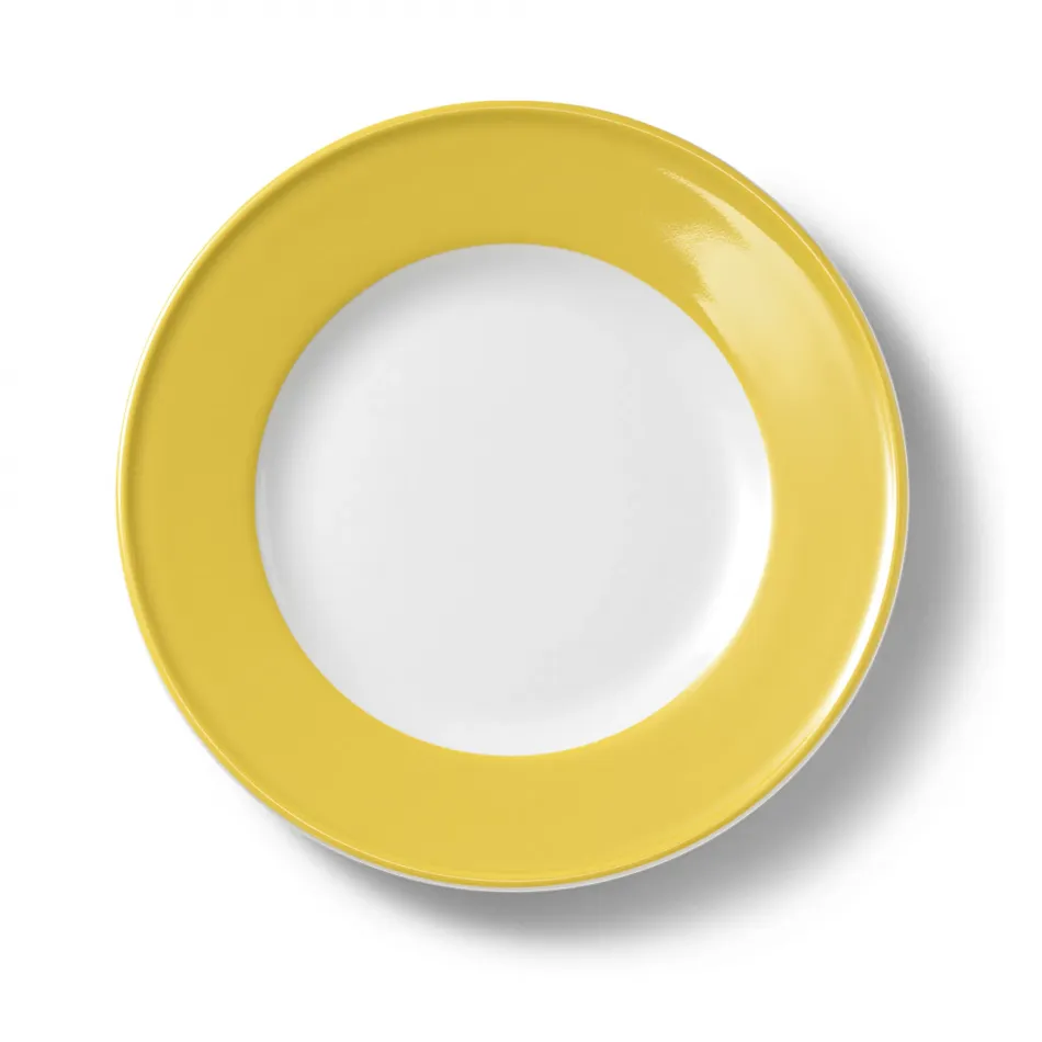 Solid Color Plate 28 Cm Rim Yellow