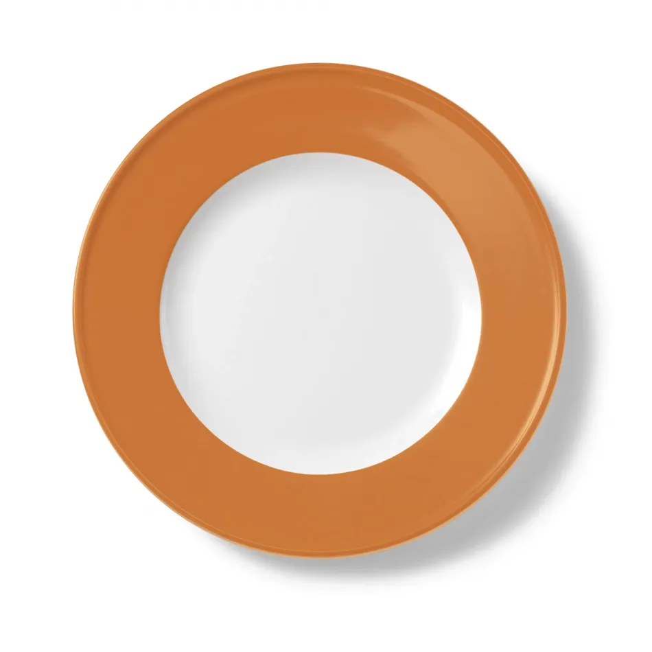 Solid Color Plate 28 Cm Rim Orange