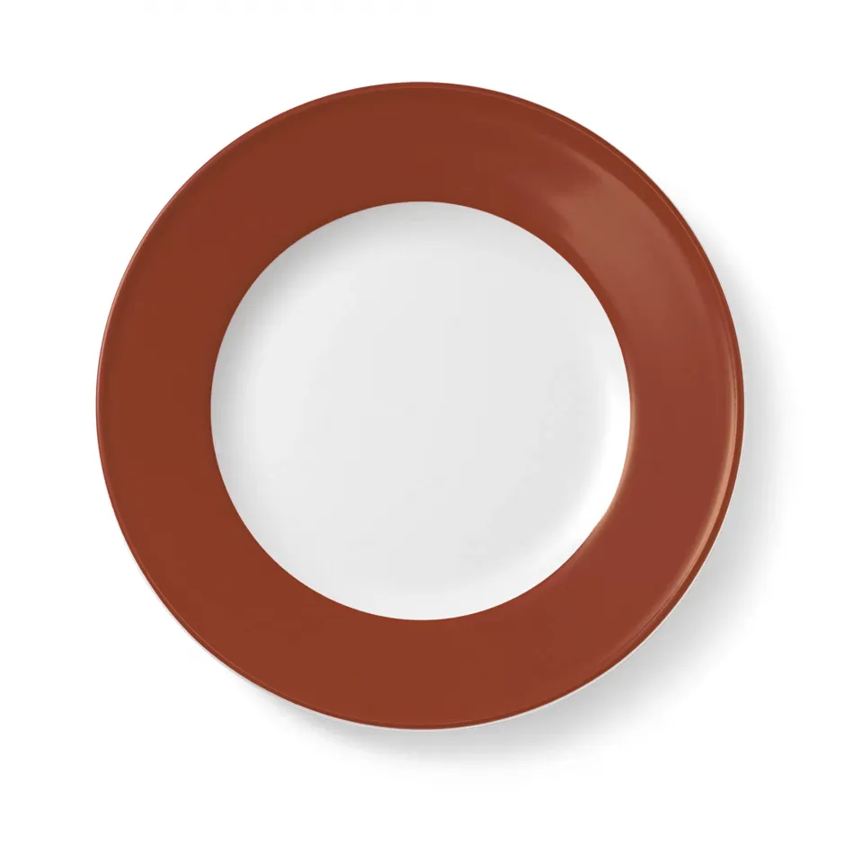 Solid Color Plate 28 Cm Rim Paprika