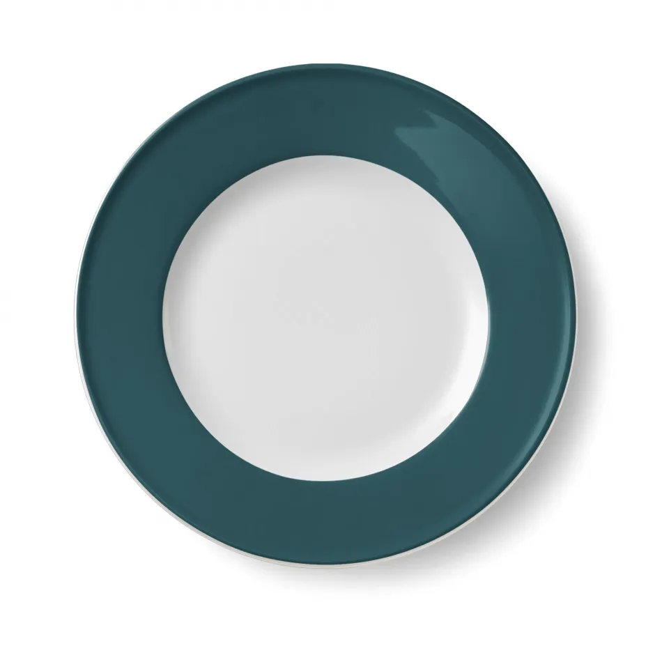 Solid Color Plate 28 Cm Rim Petrol