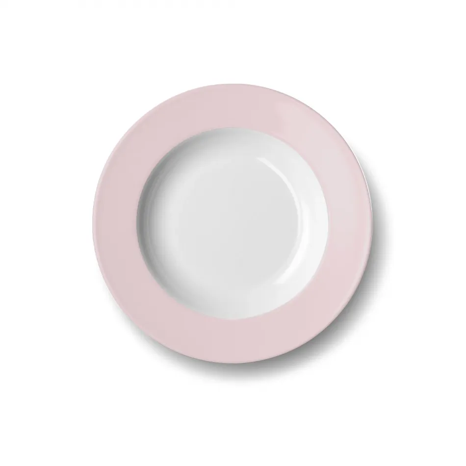 Solid Color Soup Plate 23 Cm Rim Powder Pink