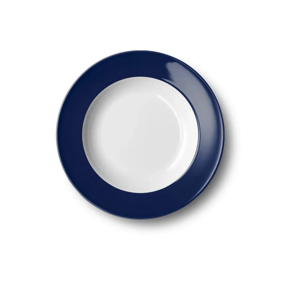 Solid Color Soup Plate 23 Cm Rim Navy