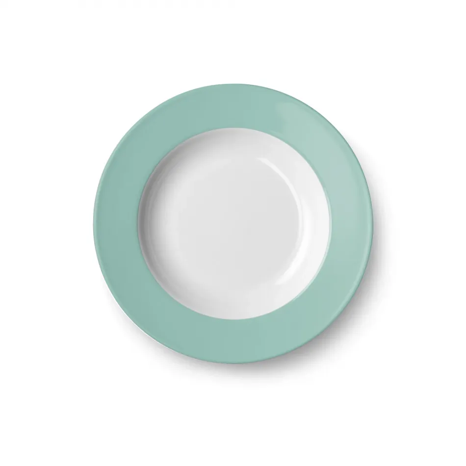 Solid Color Soup Plate 23 Cm Rim Seawater Green
