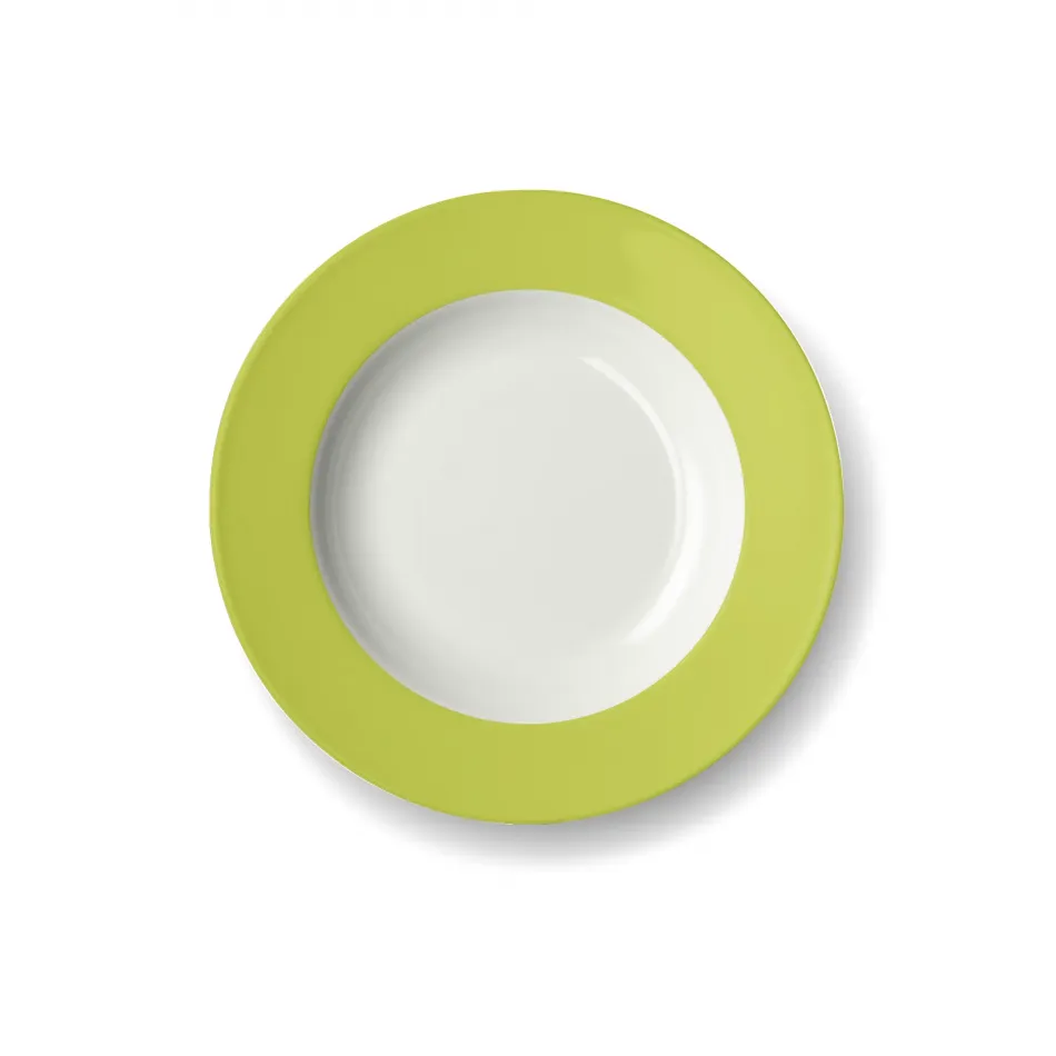 Solid Color Soup Plate 23 Cm Rim Lime