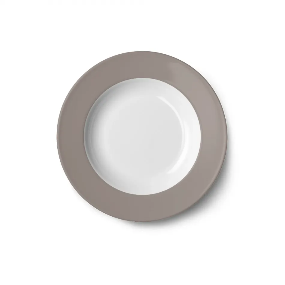 Solid Color Soup Plate 23 Cm Rim Stone