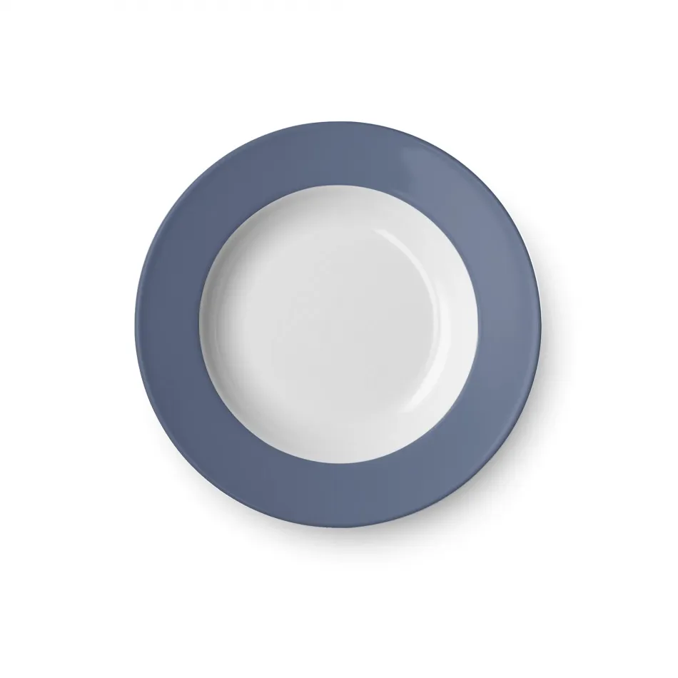 Solid Color Soup Plate 23 Cm Rim Indigo