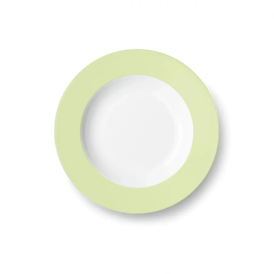 Solid Color Soup Plate 23 Cm Rim Pistachio