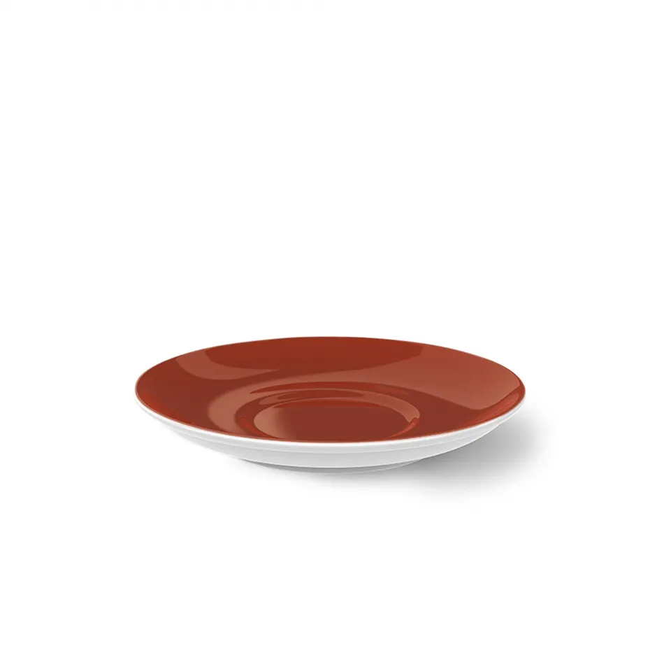Solid Color Coffee Saucer Paprika
