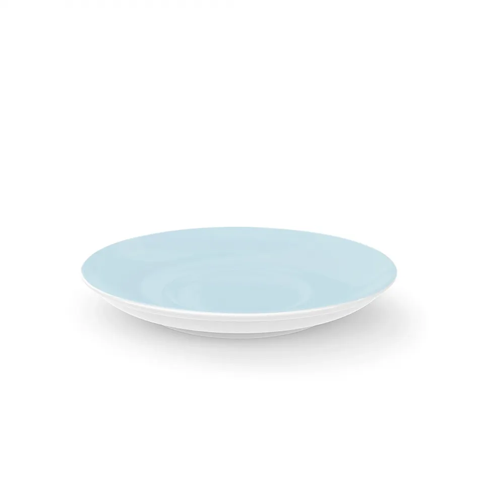 Solid Color Breakfast Saucer Ice Blue