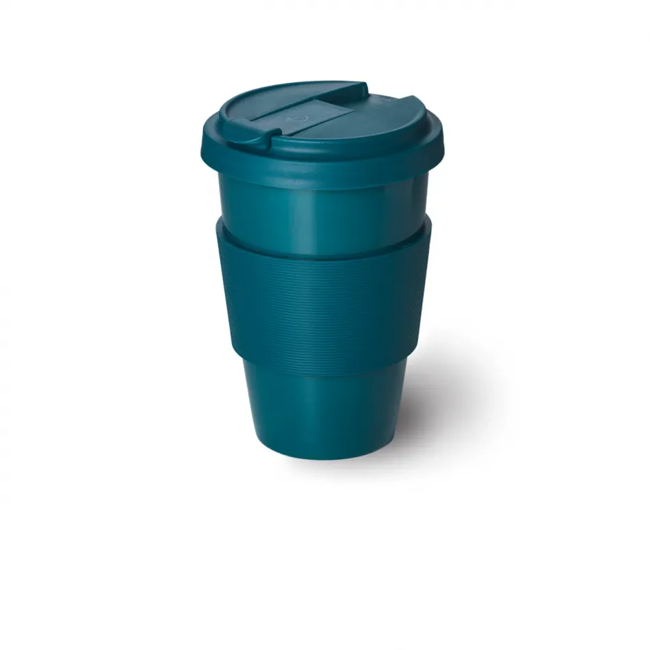Solid Color Coffee To Go Mug 0.35 L Petrol