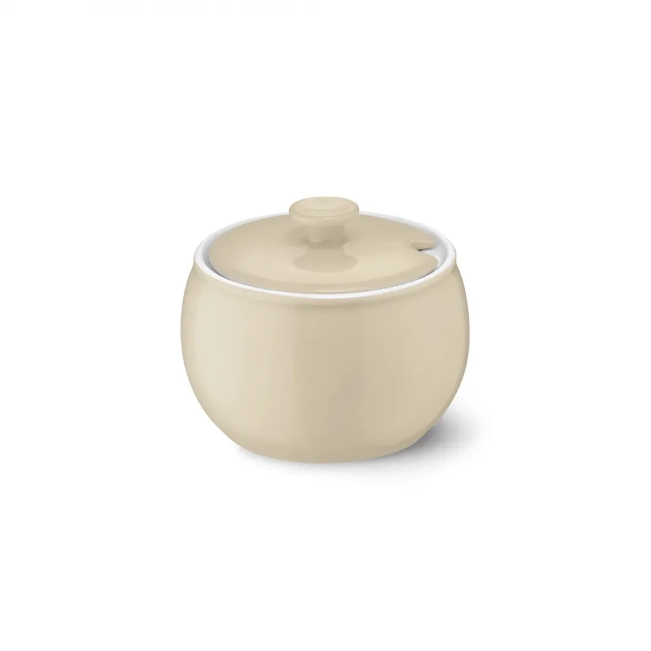Solid Color Sugar Bowl With Lid 0.30 L Wheat
