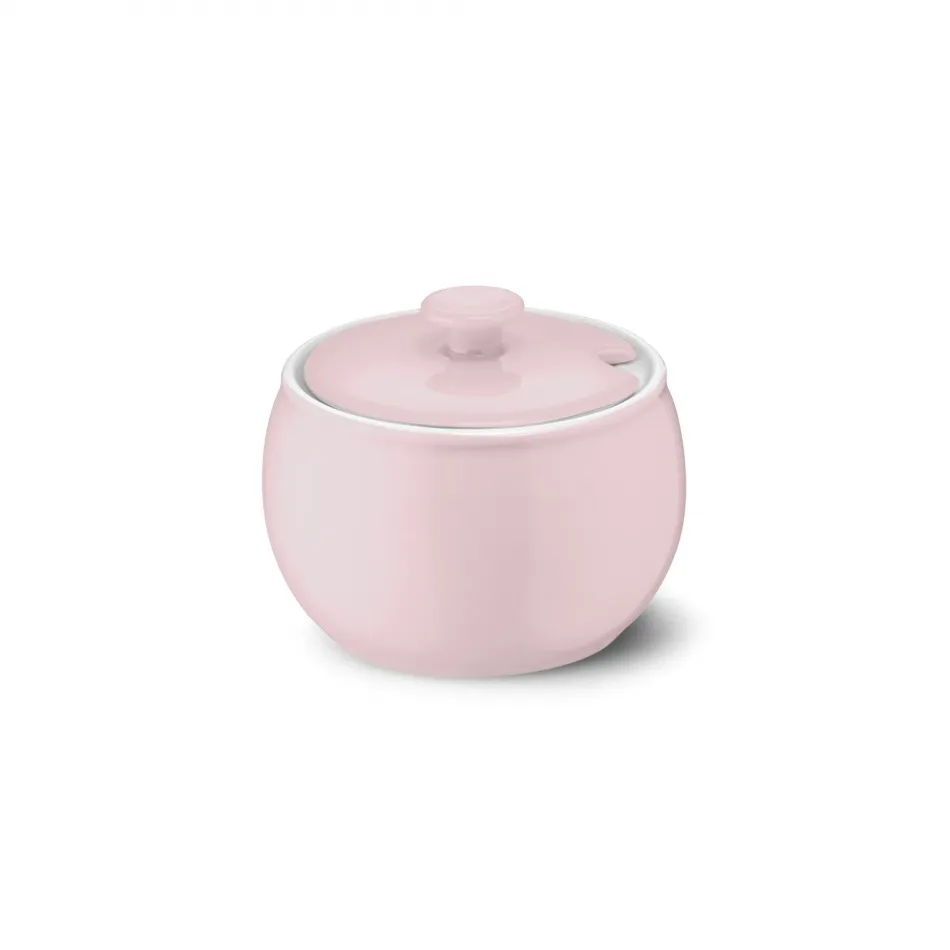 Solid Color Sugar Bowl With Lid 0.30 L Powder Pink