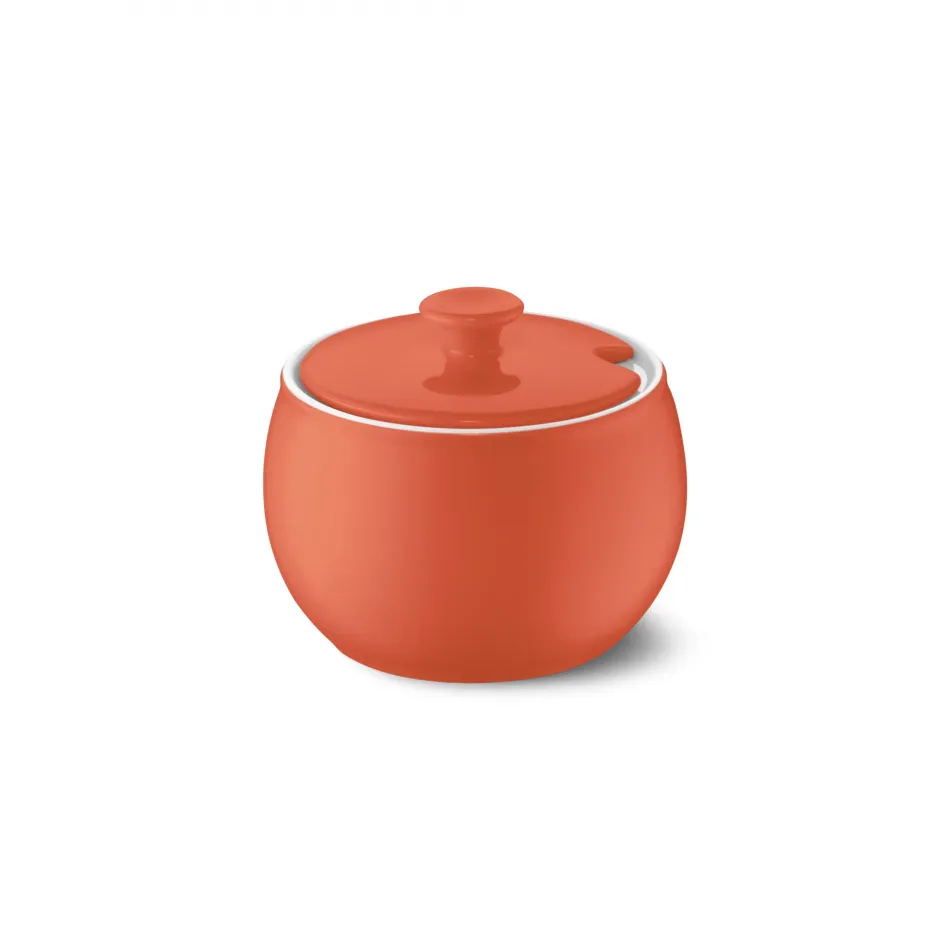 Solid Color Sugar Bowl With Lid 0.30 L Brick