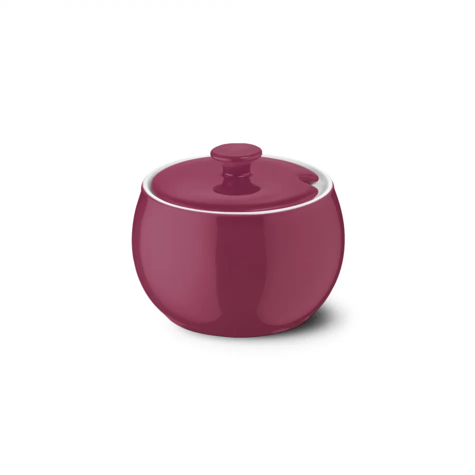 Solid Color Sugar Bowl With Lid 0.30 L Raspberry