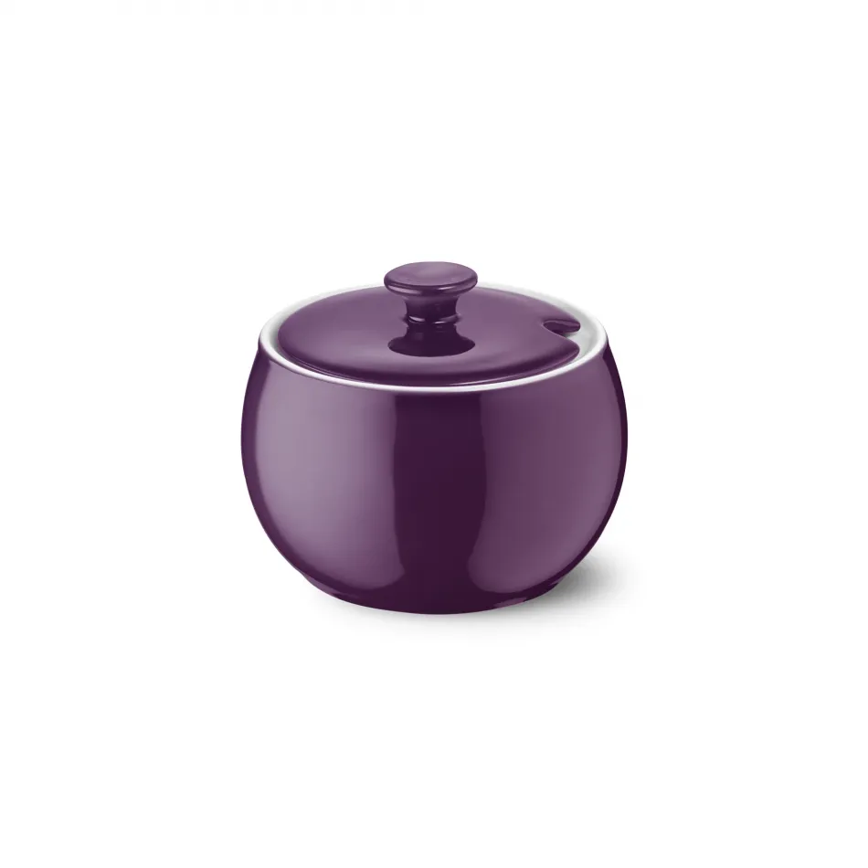 Solid Color Sugar Bowl With Lid 0.30 L Plum