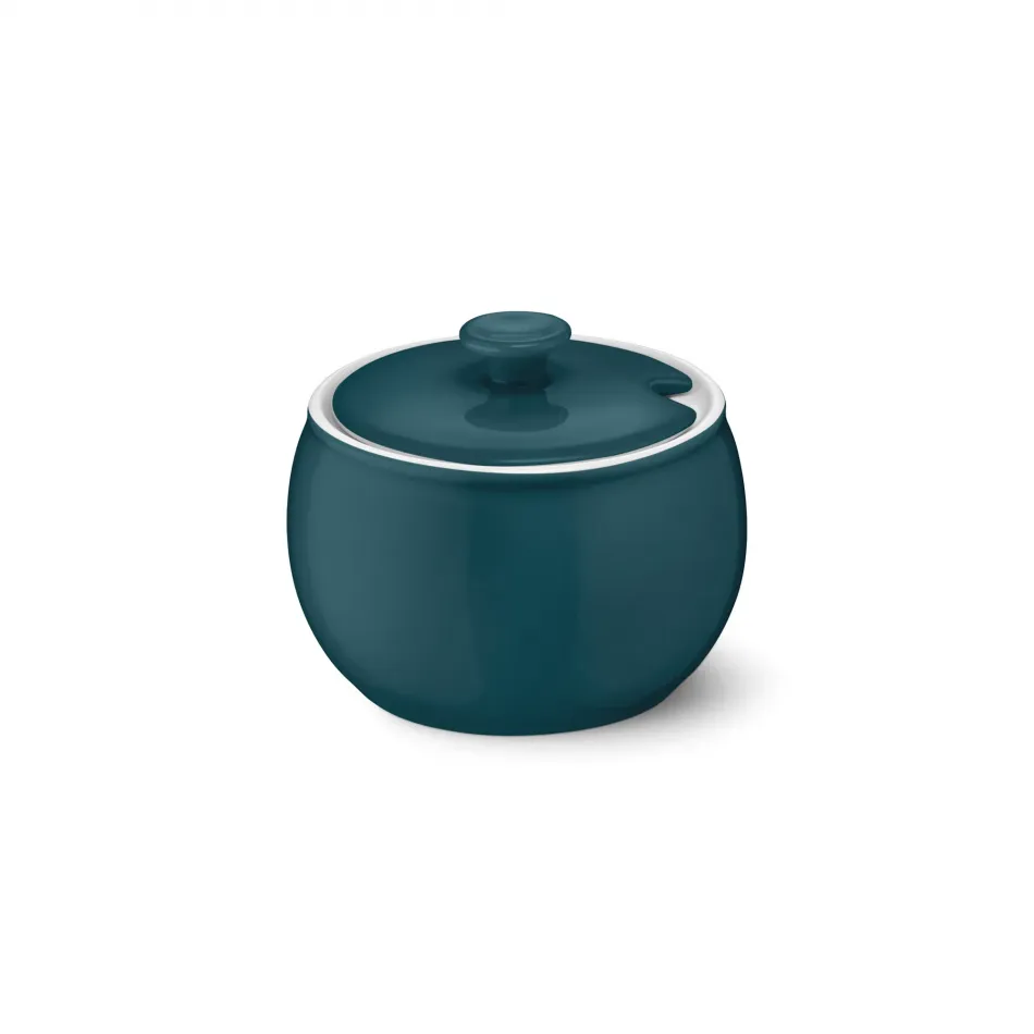 Solid Color Sugar Bowl With Lid 0.30 L Petrol