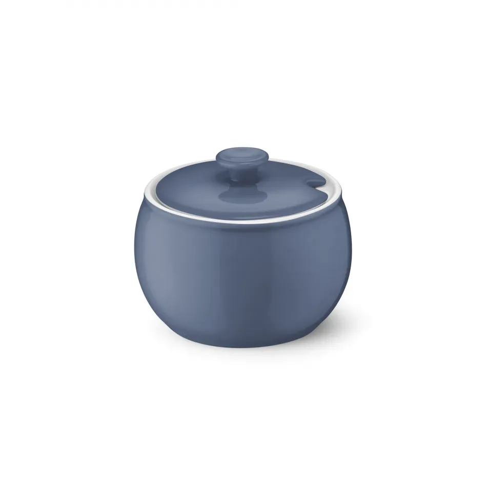 Solid Color Sugar Bowl With Lid 0.30 L Indigo