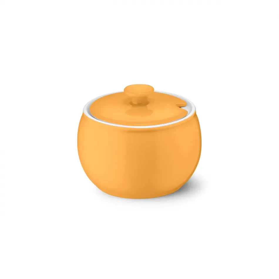 Solid Color Sugar Bowl With Lid 0.30L Tangerine