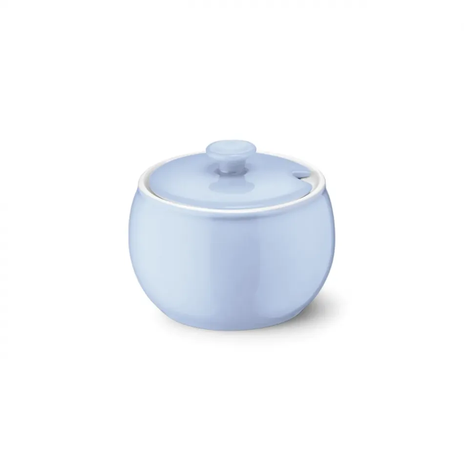 Solid Color Sugar Bowl With Lid 0.30L Morning Blue