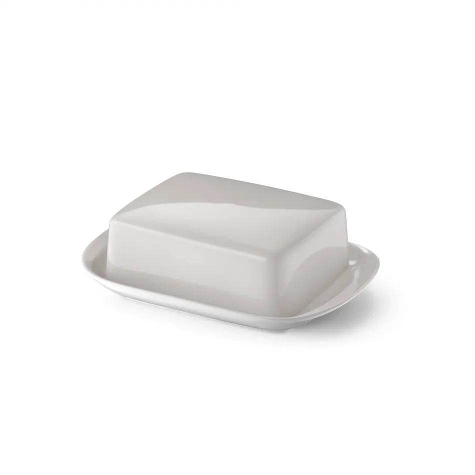 Solid Color Butter Dish Pearl