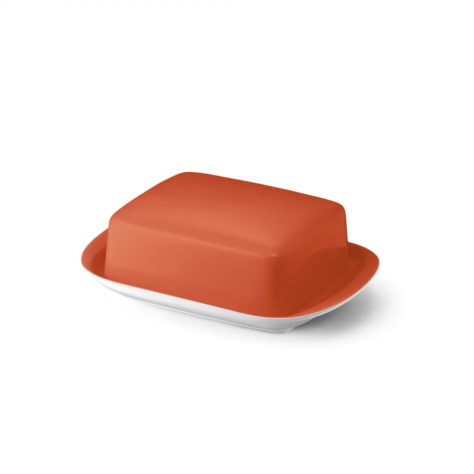 Solid Color Butter Dish Brick