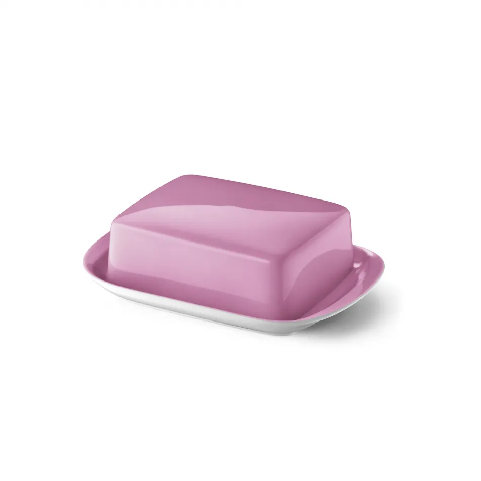 Solid Color Butter Dish Pink