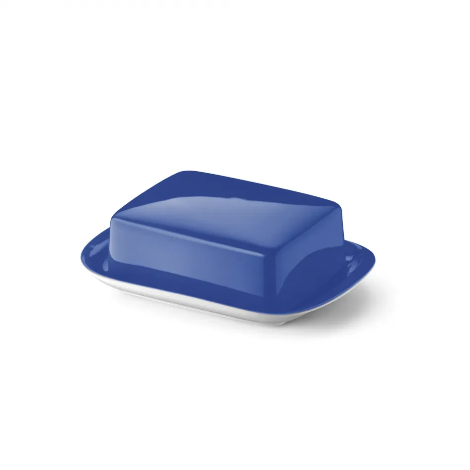 Solid Color Butter Dish Cornflower Blue