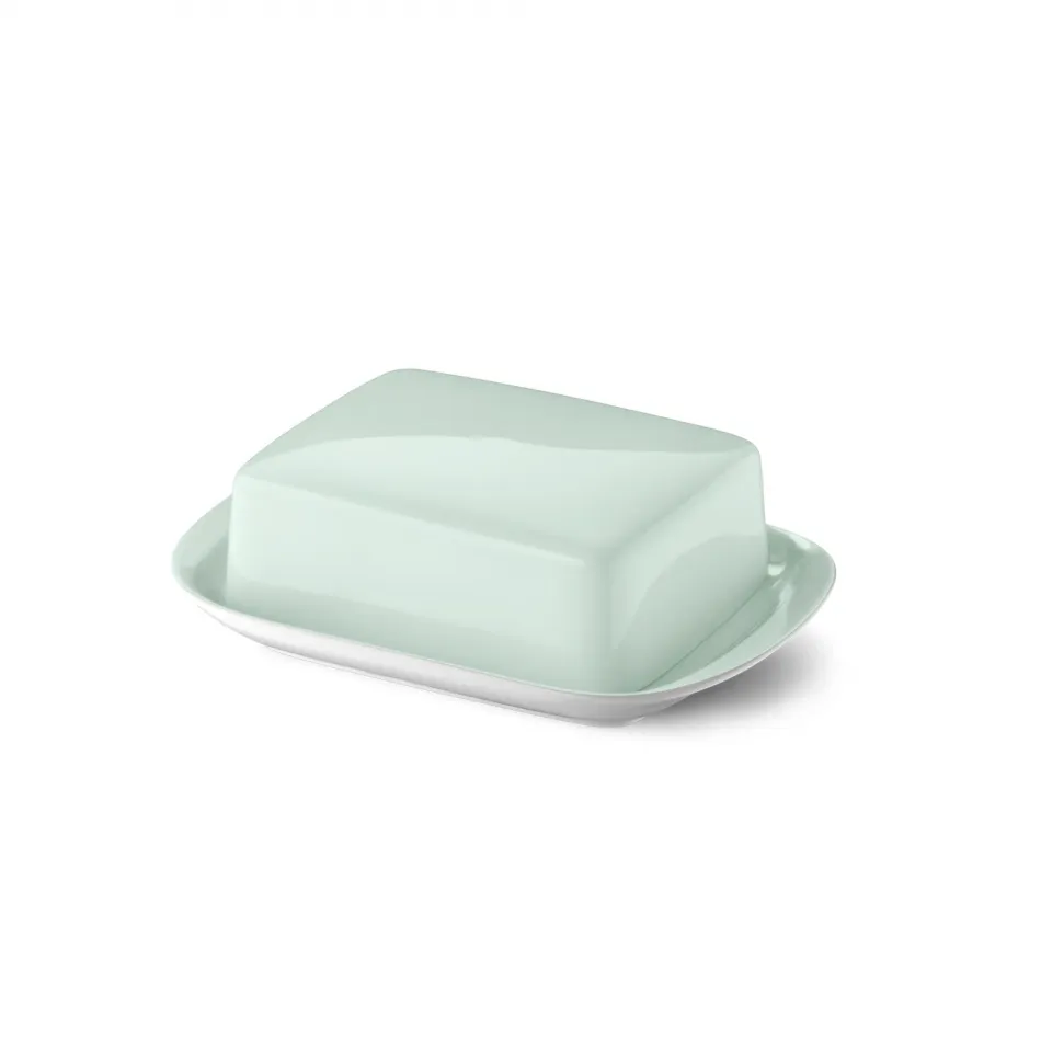 Solid Color Butter Dish Mint