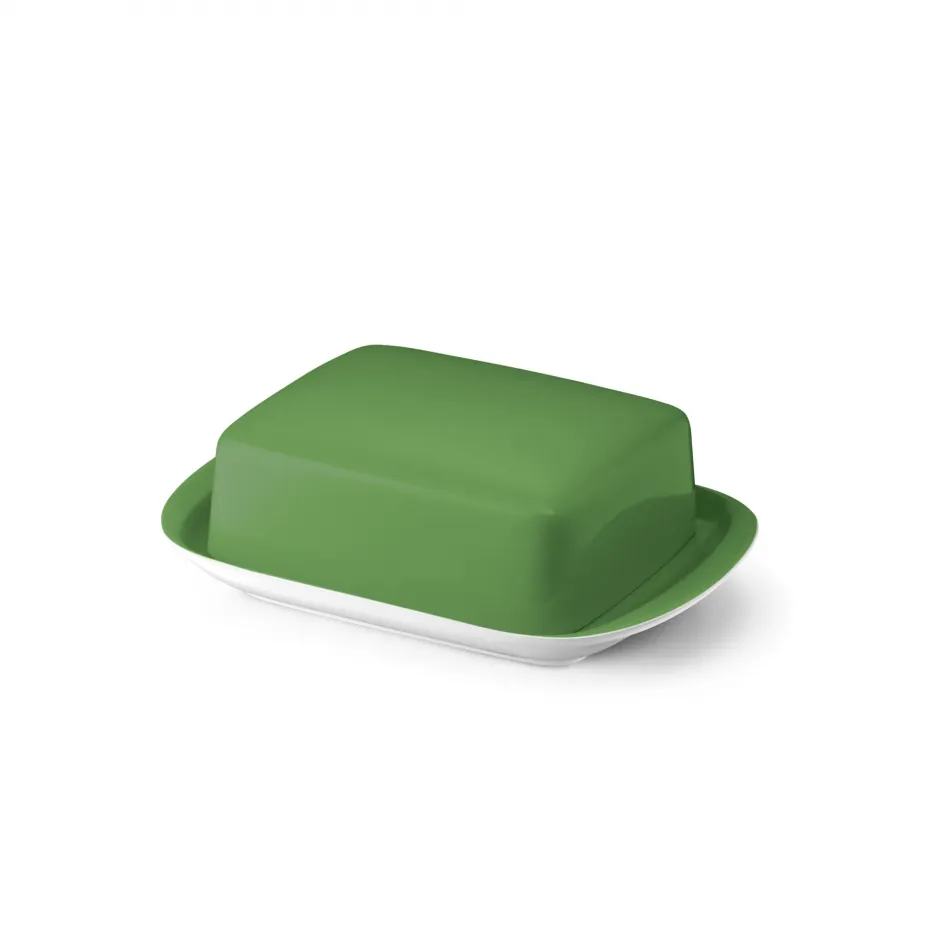 Solid Color Butter Dish Apple Green