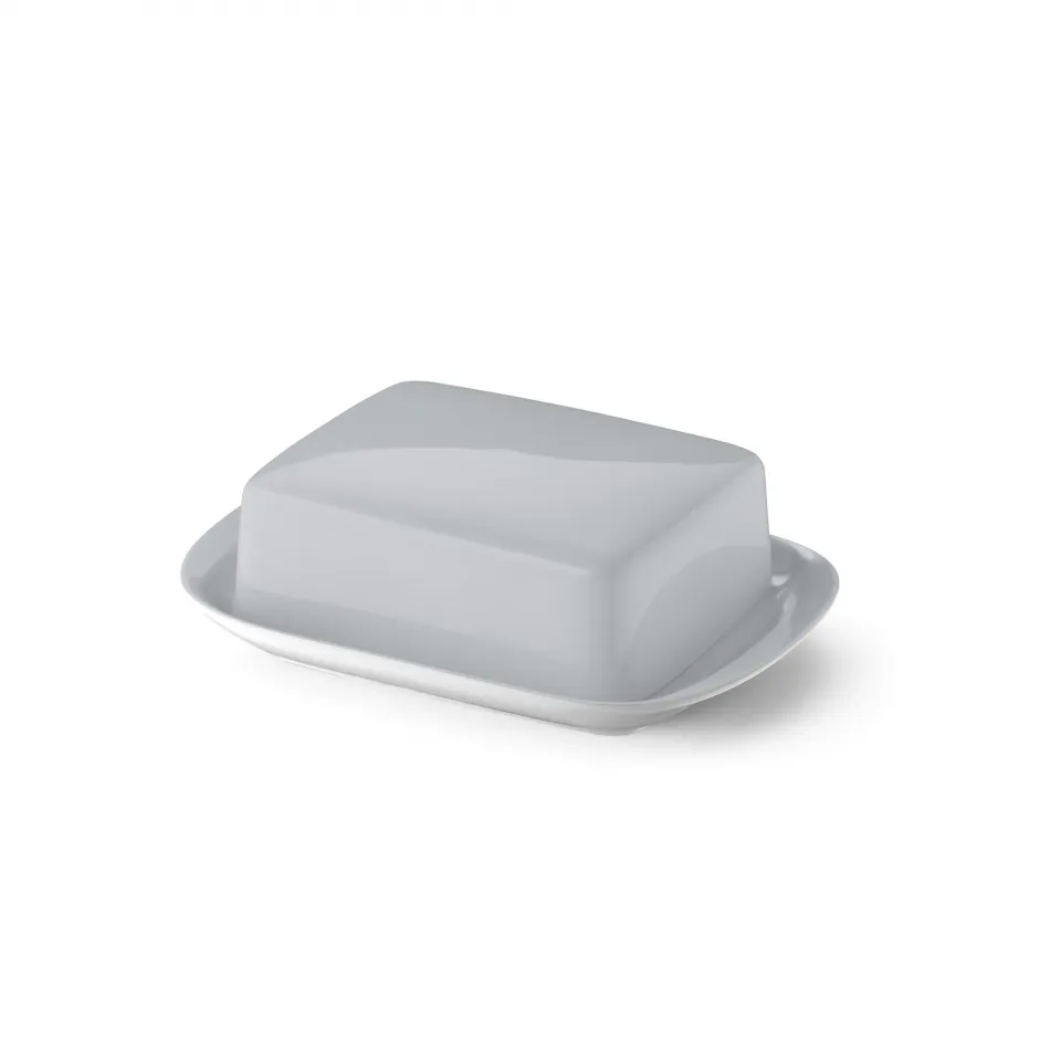 Solid Color Butter Dish Light Grey