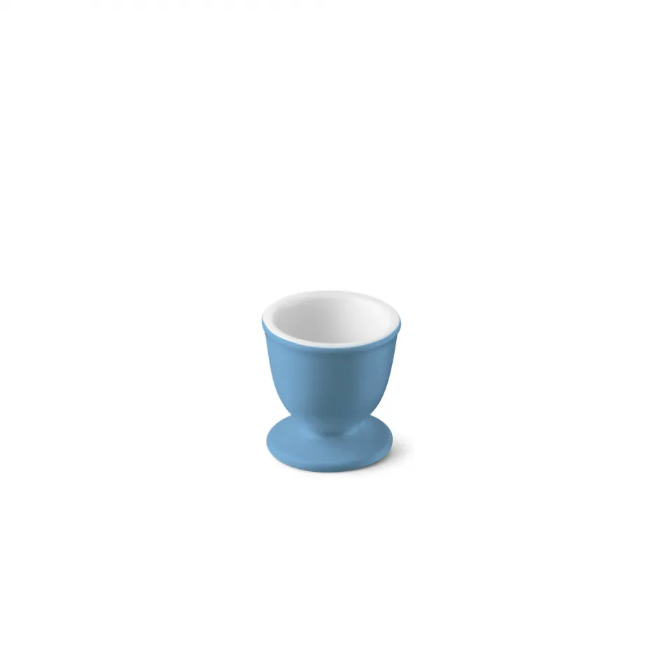 Solid Color Egg Cup Tall Vintage Blue