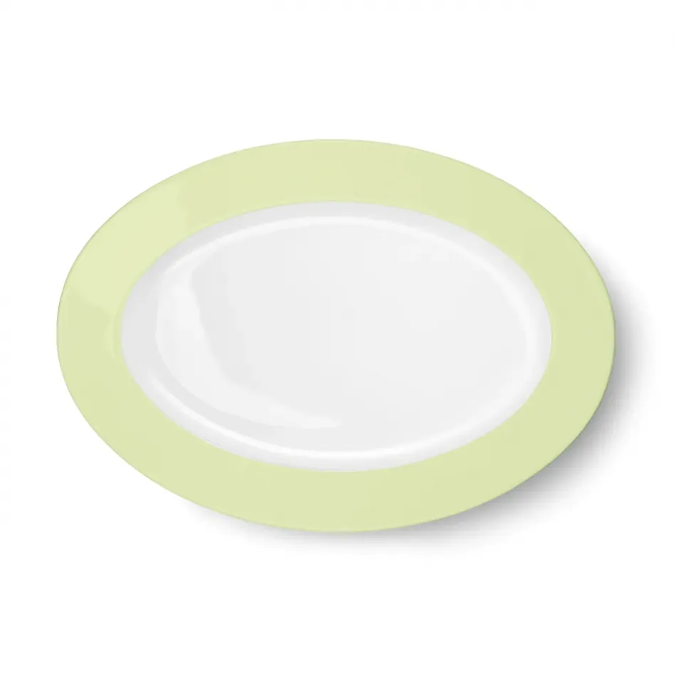 Solid Color Oval Platter 33 Cm Pistachio