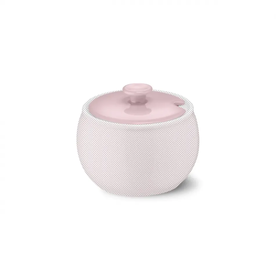 Solid Color Lid Of Sugar Bowl Pale Rose