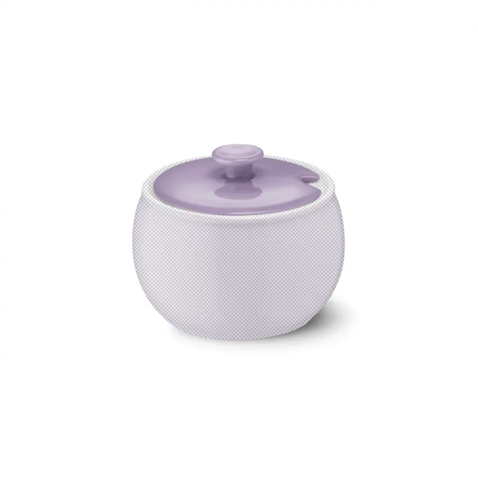 Solid Color Lid Of Sugar Bowl Lilac