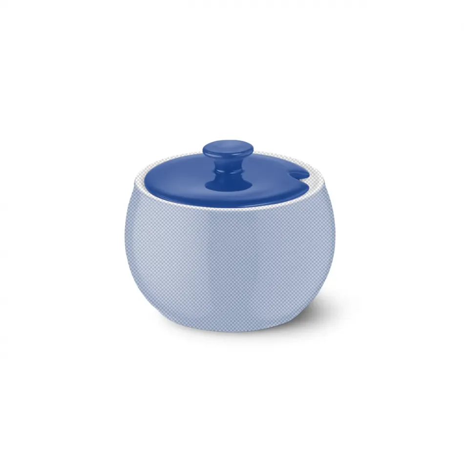 Solid Color Lid Of Sugar Bowl Cornflower Blue