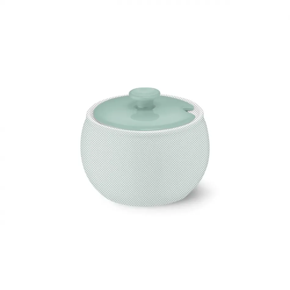 Solid Color Lid Of Sugar Bowl Seawater Green